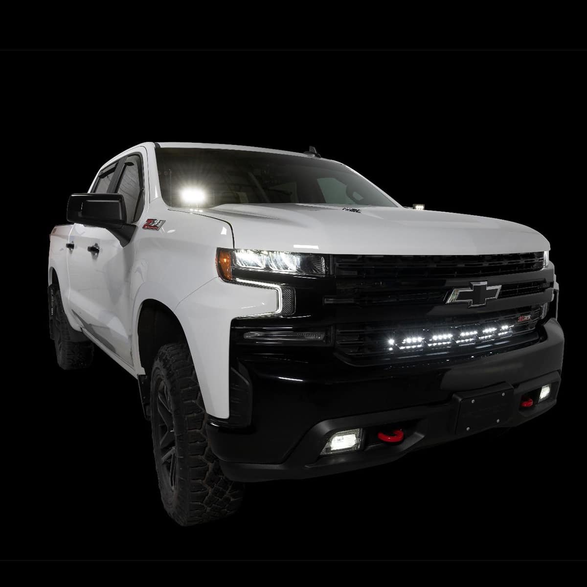 Putco Luminix Hood Mount Light Brackets - 1 Pair - Fits Chevy Silverado 1500 2019-2025 | 2220