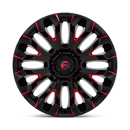 Fuel 1PC D829 QUAKE GLOSS BLACK MILLED RED TINT