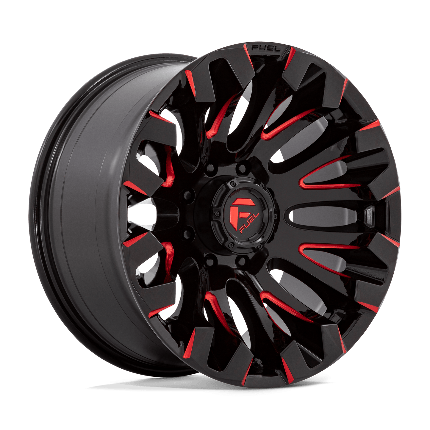 Fuel 1PC D829 QUAKE GLOSS BLACK MILLED RED TINT