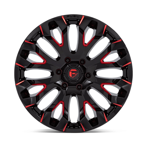 Fuel 1PC D829 QUAKE GLOSS BLACK MILLED RED TINT