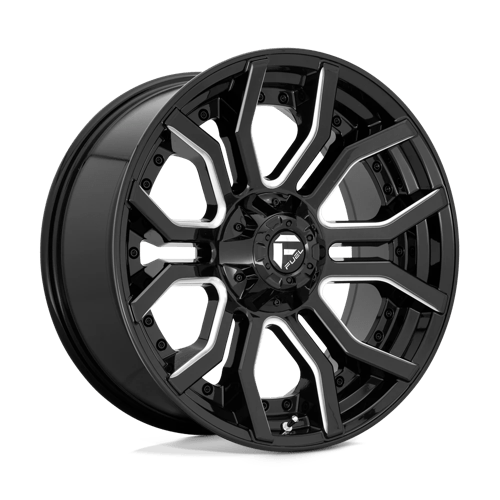 Fuel 1PC D711 RAGE GLOSS BLACK MILLED