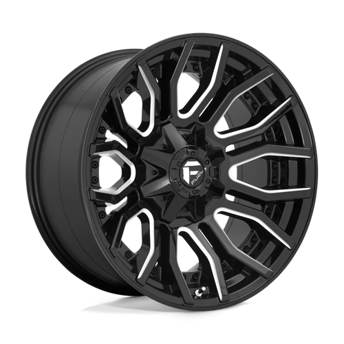Fuel 1PC D711 RAGE GLOSS BLACK MILLED