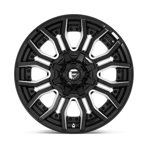 Fuel 1PC D711 RAGE GLOSS BLACK MILLED