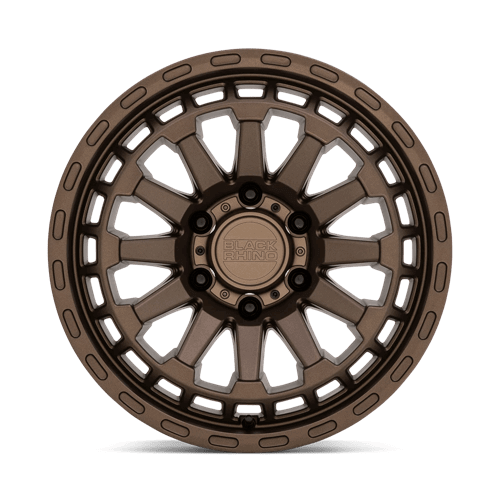 Black Rhino RAID Matte Bronze wheel with multi-spoke design and rugged finish, perfect for adventure vehicles.
