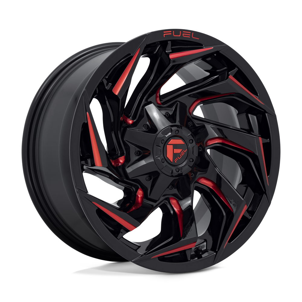 Fuel 1PC D755 REACTION GLOSS BLACK MILLED WITH RED TINT