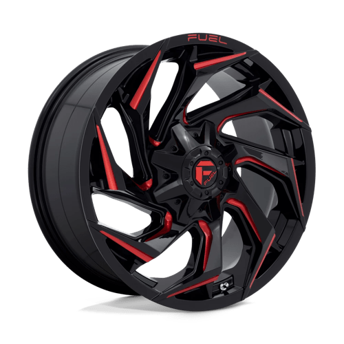 Fuel 1PC D755 REACTION GLOSS BLACK MILLED WITH RED TINT