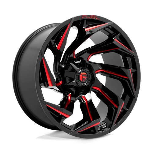 Fuel 1PC D755 REACTION GLOSS BLACK MILLED WITH RED TINT