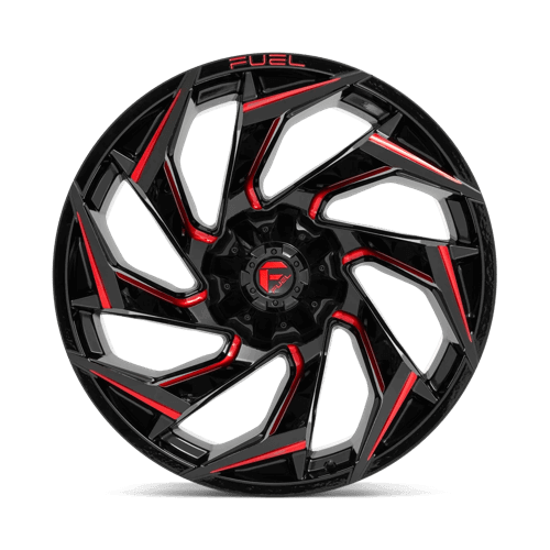 Fuel 1PC D755 REACTION GLOSS BLACK MILLED WITH RED TINT
