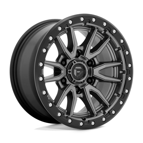 Fuel 1PC D680 REBEL MATTE GUN METAL BLACK BEAD RING