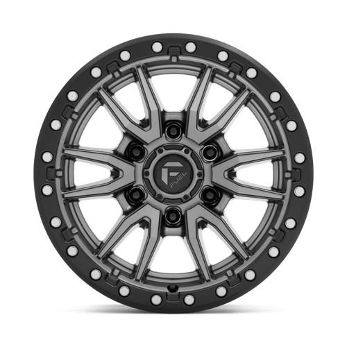 Fuel 1PC D680 REBEL MATTE GUN METAL BLACK BEAD RING