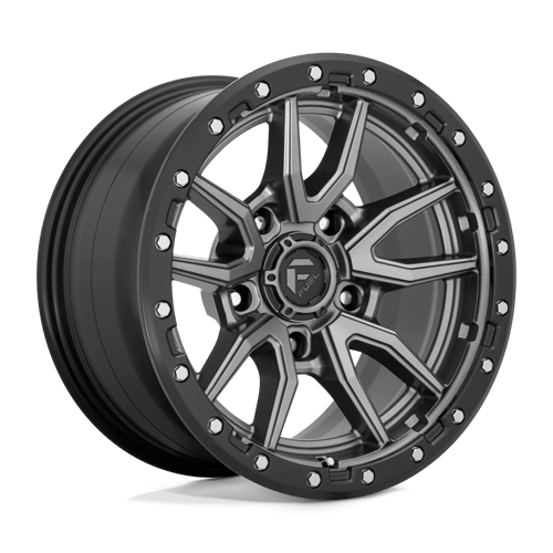 Fuel 1PC D680 REBEL MATTE GUN METAL BLACK BEAD RING