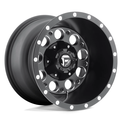 Fuel 1PC D525 REVOLVER MATTE BLACK MILLED