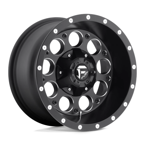 Fuel 1PC D525 REVOLVER MATTE BLACK MILLED