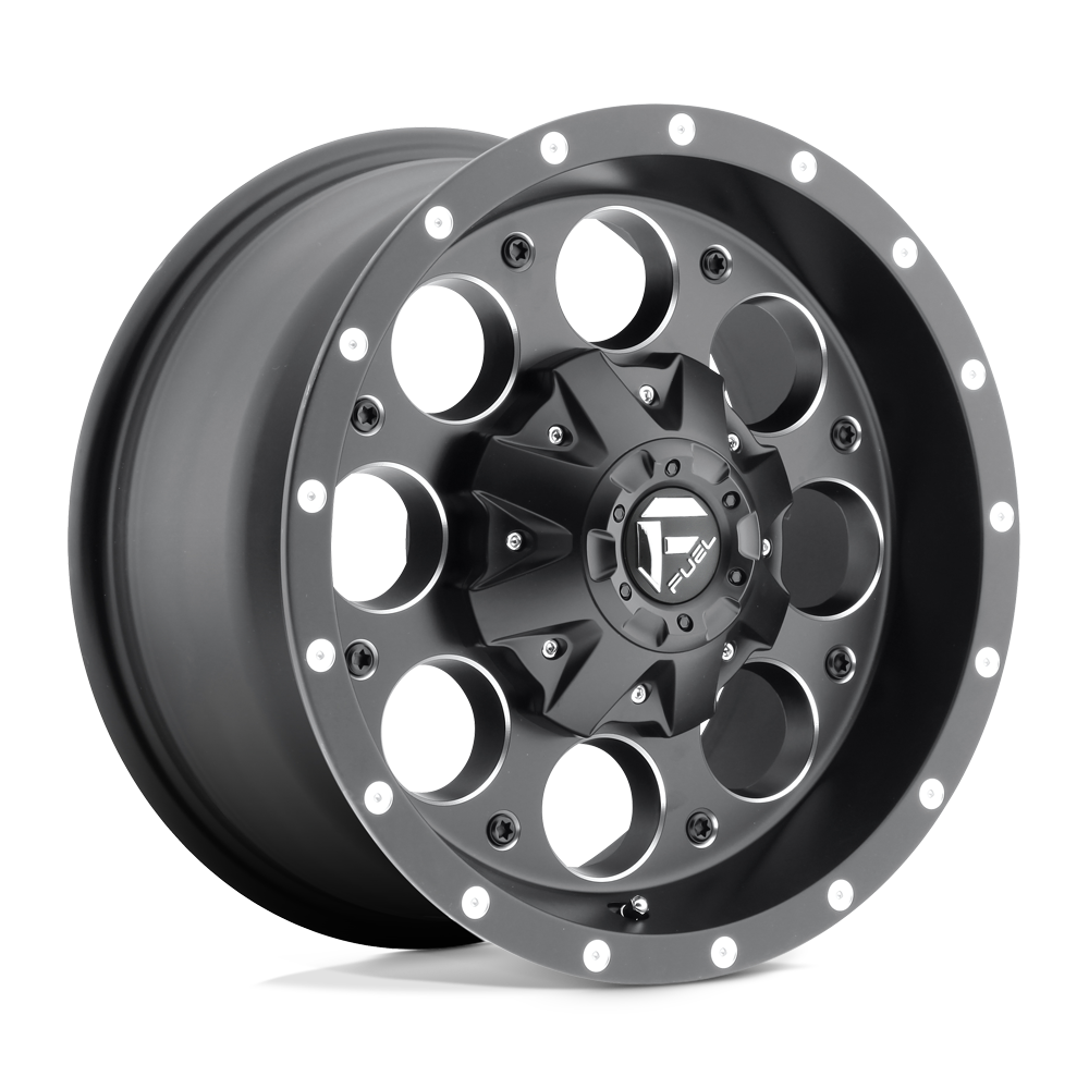 Fuel 1PC D525 REVOLVER MATTE BLACK MILLED