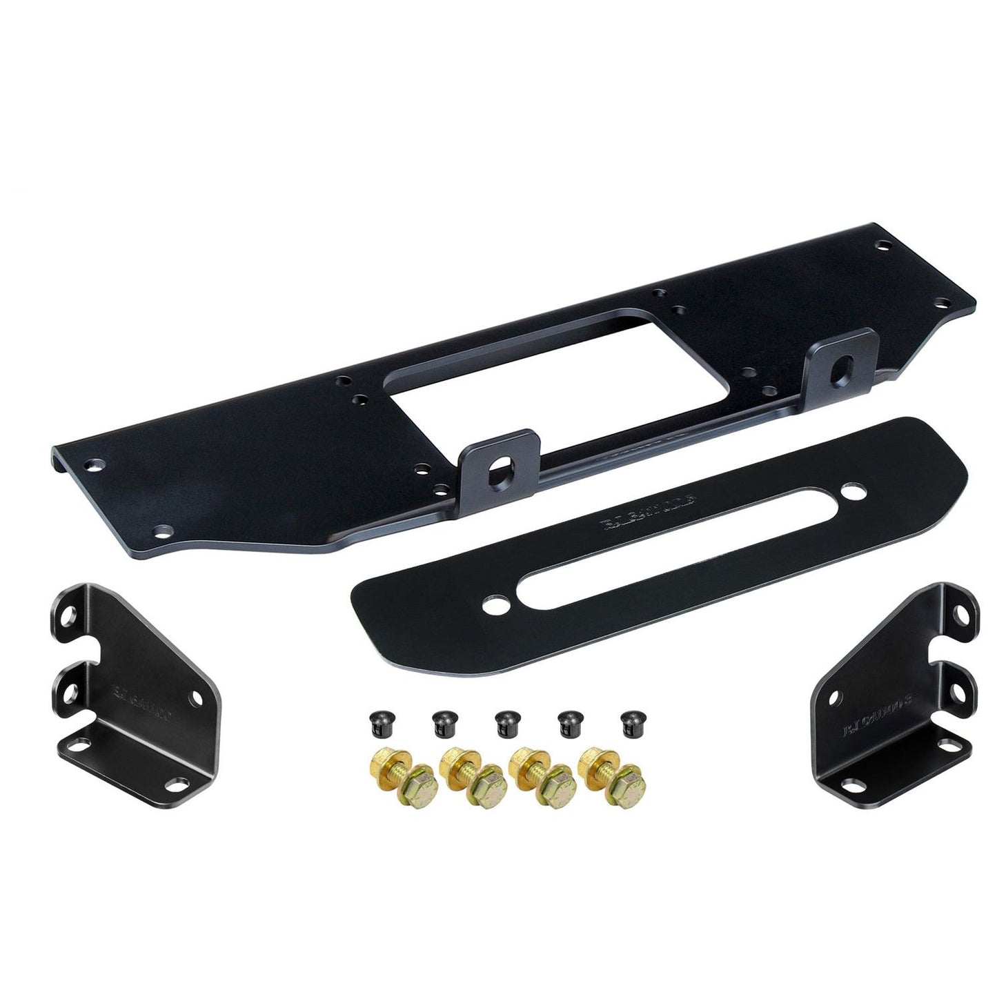 ROCKJOCK 18-C Wrangler/20-C Gladiator Winch Plate Kit For Factory Steel Bumper I RJ-641100-101