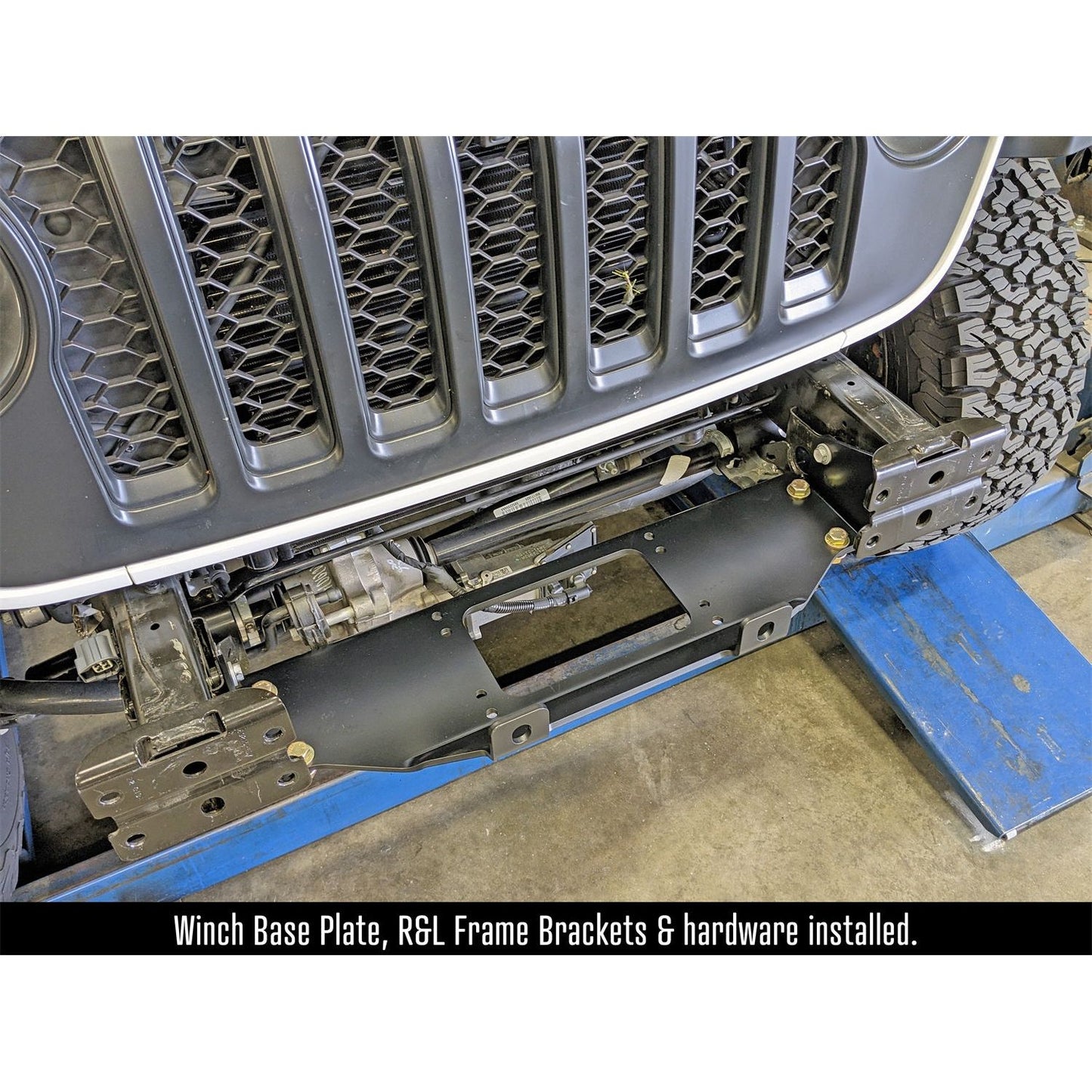 ROCKJOCK 18-C Wrangler/20-C Gladiator Winch Plate Kit For Factory Steel Bumper I RJ-641100-101