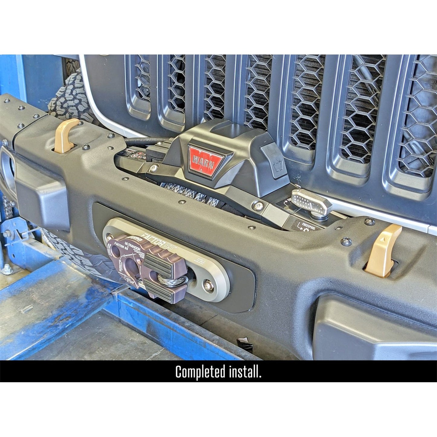 ROCKJOCK 18-C Wrangler/20-C Gladiator Winch Plate Kit For Factory Steel Bumper I RJ-641100-101