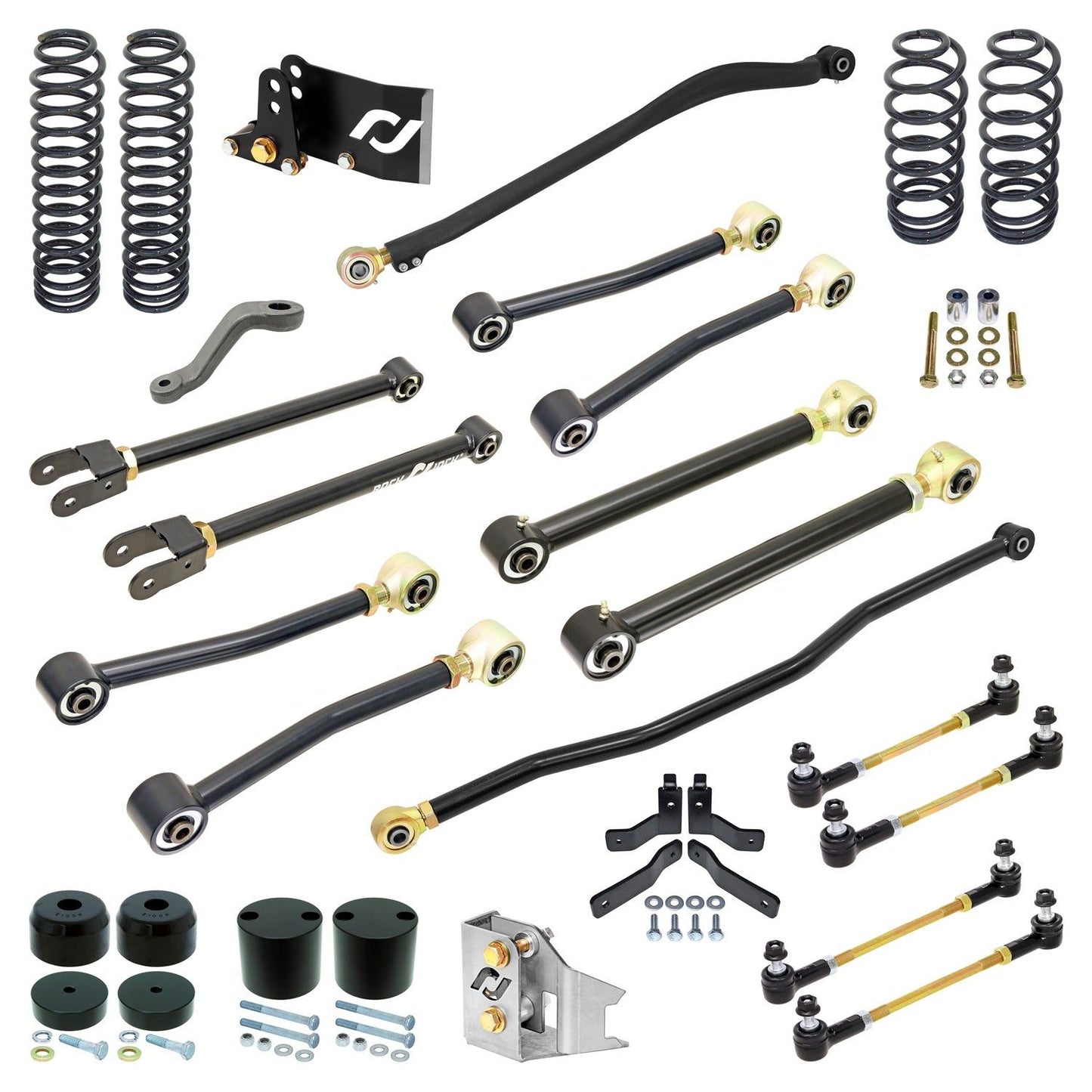 ROCKJOCK 18-C Wrangler Unlimited Pro Edition Johnny Joint Suspension System 4 In Lift I RJ-JK4DR1-101