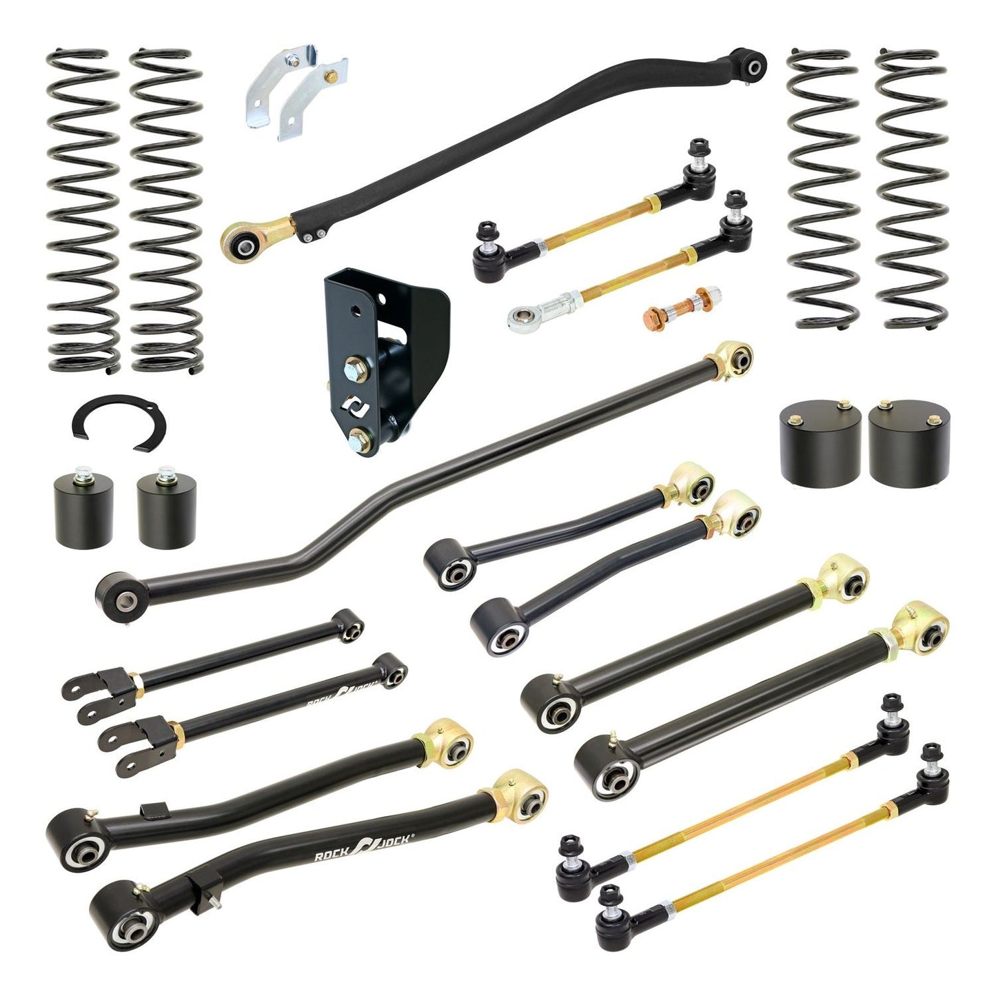 ROCKJOCK 18-C Wrangler 4Xe Hybridpro Edition Johnny Joint Suspension System, 3.5 In. Li I RJ-JL4XE1-101