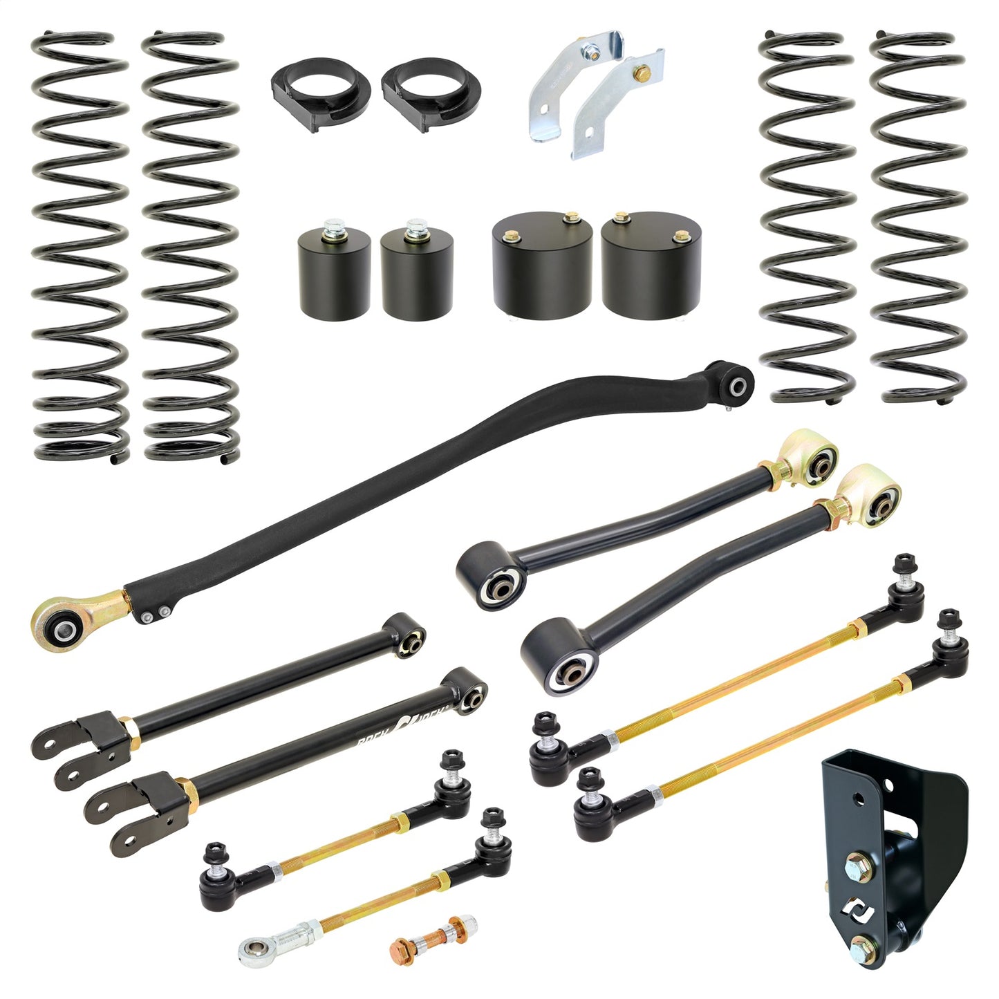 ROCKJOCK 18-C Wrangler Gas V6 Sport Edition Johnny Joint Suspension System 3.5 In. Lift I RJ-JLG000-101