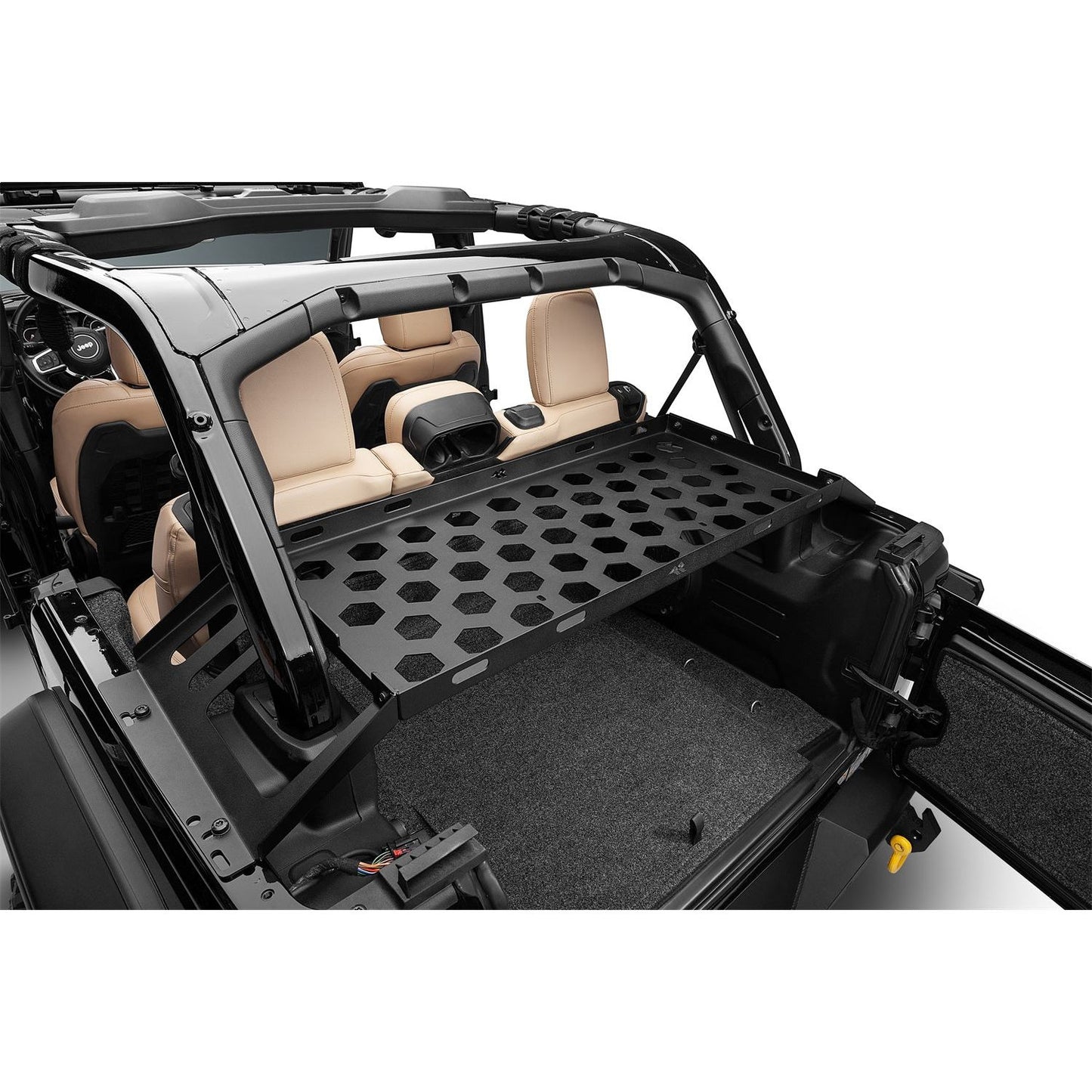 RUGGED RIDGE | 13551.41 | 07-C Jeep Wrangler Jk/Jl 4 Dr Interior Storage Rack Black