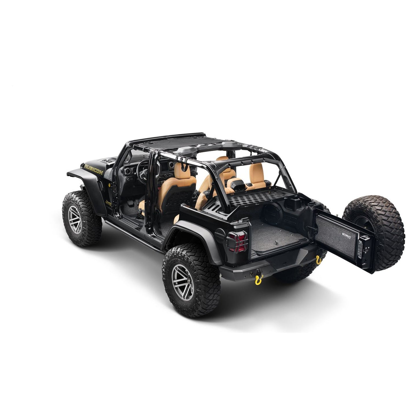RUGGED RIDGE | 13551.41 | 07-C Jeep Wrangler Jk/Jl 4 Dr Interior Storage Rack Black