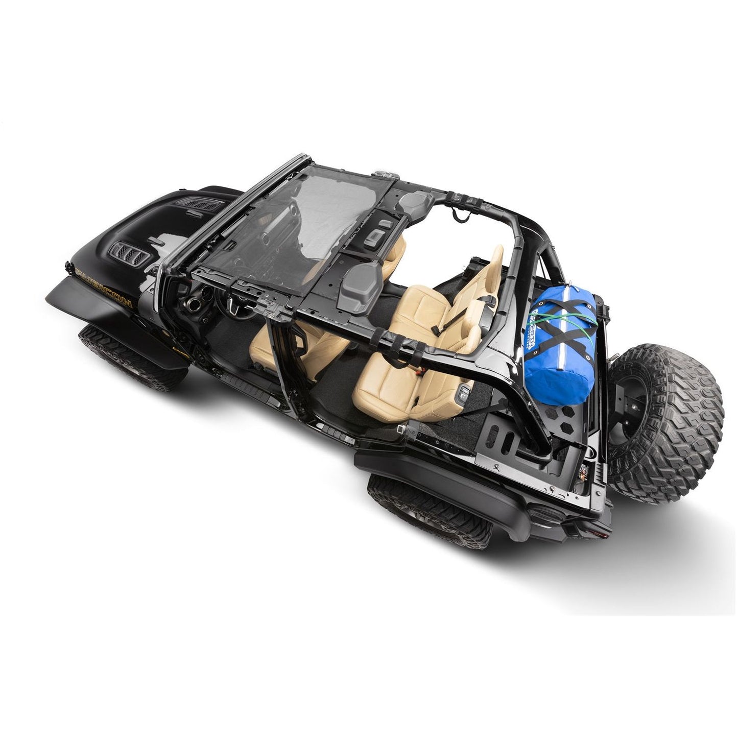 RUGGED RIDGE | 13579.72 | Eclipse Sun Shade, Front, Black, 18-C Jeep Wrangler Jl/Jlu