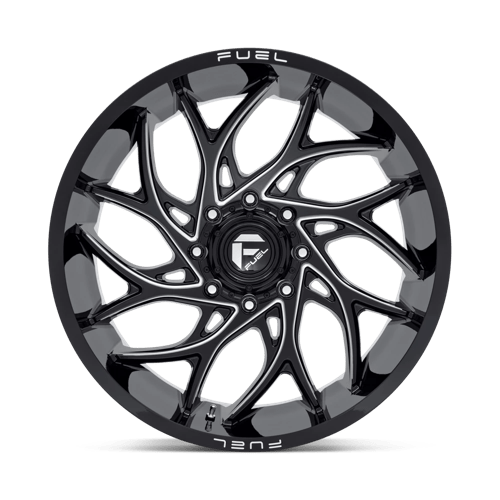Fuel 1PC D741 RUNNER GLOSS BLACK MILLED