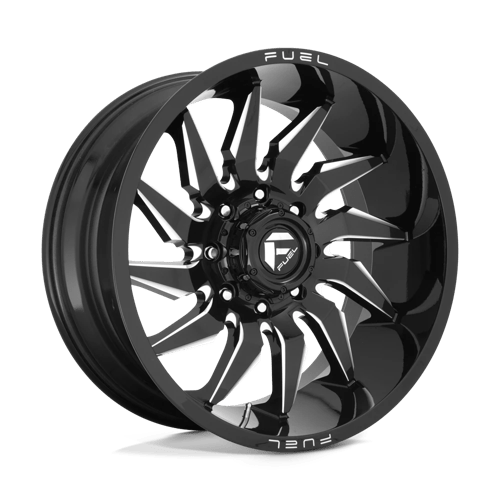 Fuel 1PC D744 SABER GLOSS BLACK MILLED