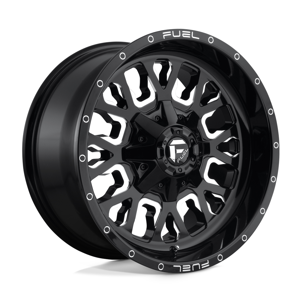 Fuel 1PC D611 STROKE GLOSS BLACK MILLED