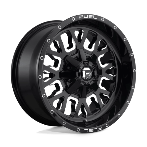 Fuel 1PC D611 STROKE GLOSS BLACK MILLED