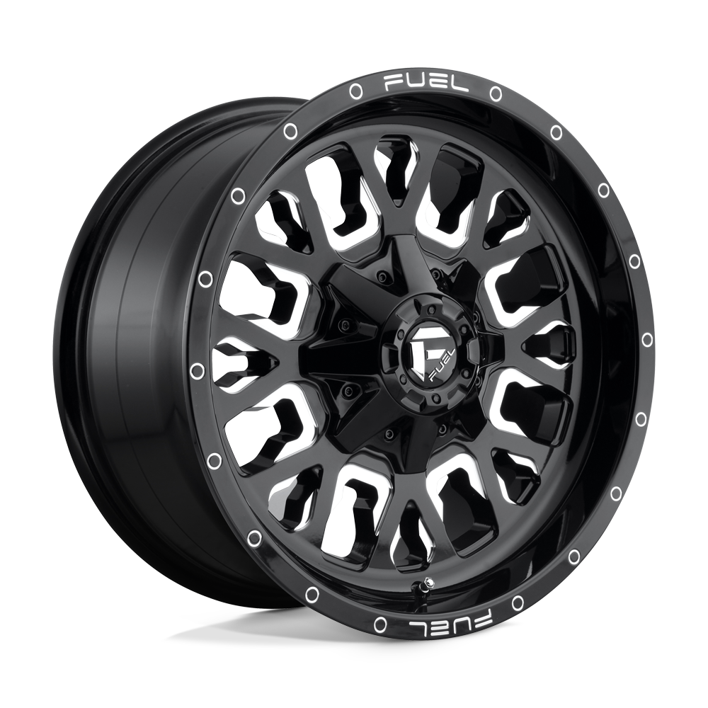 Fuel 1PC D611 STROKE GLOSS BLACK MILLED