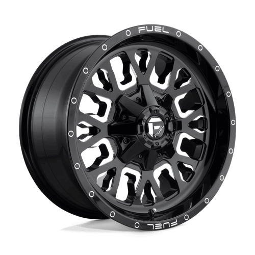 Fuel 1PC D611 STROKE GLOSS BLACK MILLED