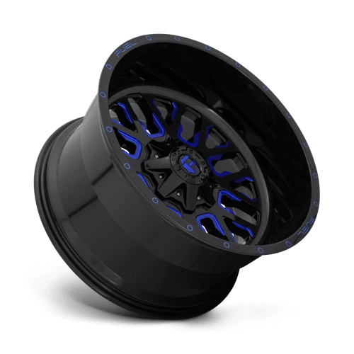 Fuel 1PC D645 STROKE GLOSS BLACK BLUE TINTED CLEAR