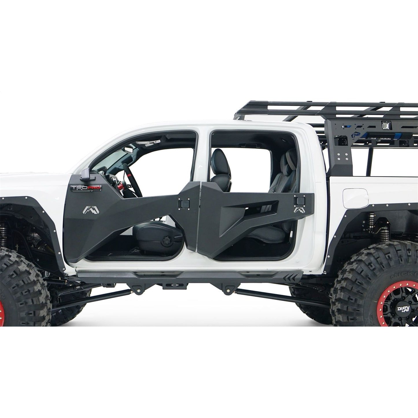 Fab Fours Trail Doors 2 Stage Matte Black Powder Coat l TT1030-1