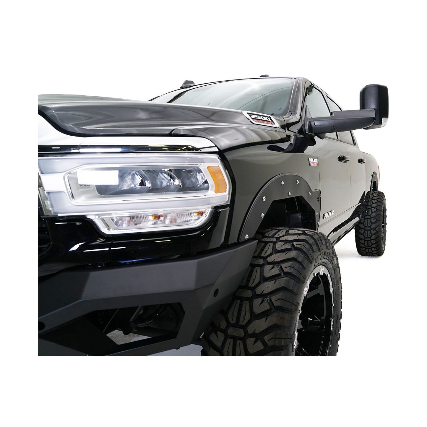 Fab Fours Open Fender System 2 Stage Black Powder Coated l TF4400-1