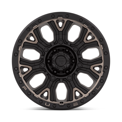 Fuel 1PC D824 TRACTION MATTE BLACK WITH DOUBLE DARK TINT