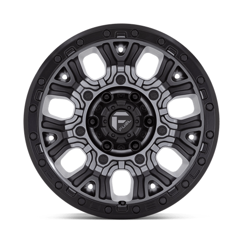 Fuel 1PC D825 TRACTION MATTE GUNMETAL WITH BLACK RING