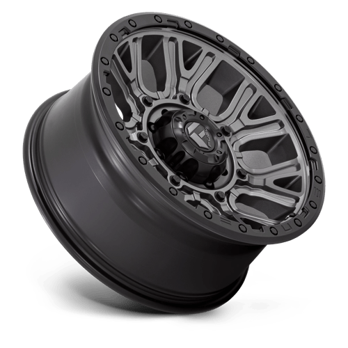 Fuel 1PC D825 TRACTION MATTE GUNMETAL WITH BLACK RING