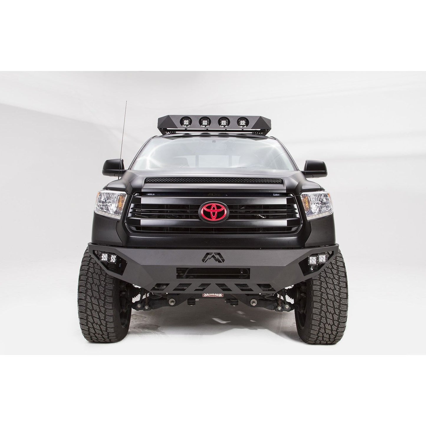 Fab Fours Vengeance Front Bumper 2 Stage Black Powder Coated No Guard l TT14-D2851-1