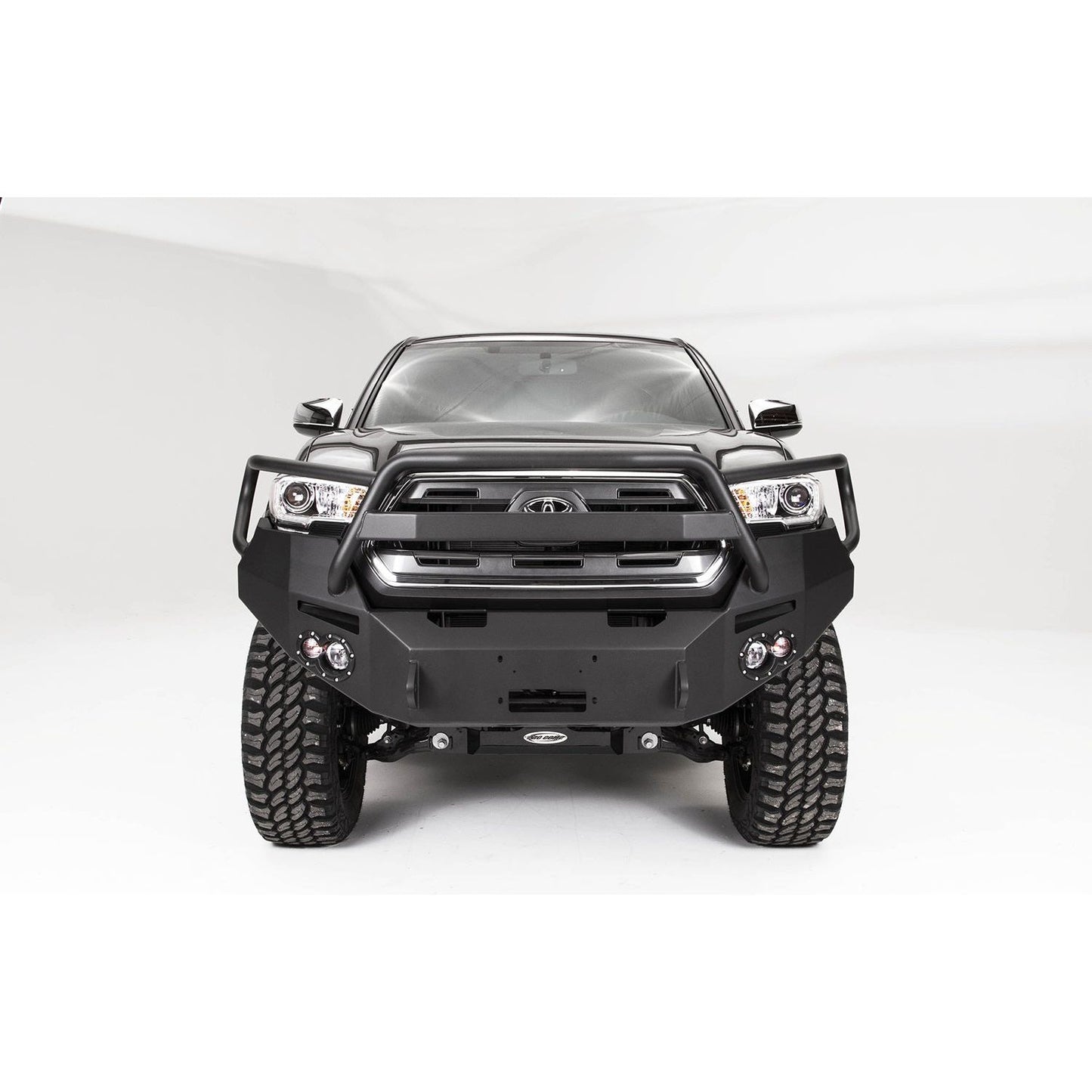 Fab Fours Premium Winch Front Bumper 2 Stage Black Powder Coated w/Grill Guard l TT16-B3650-1