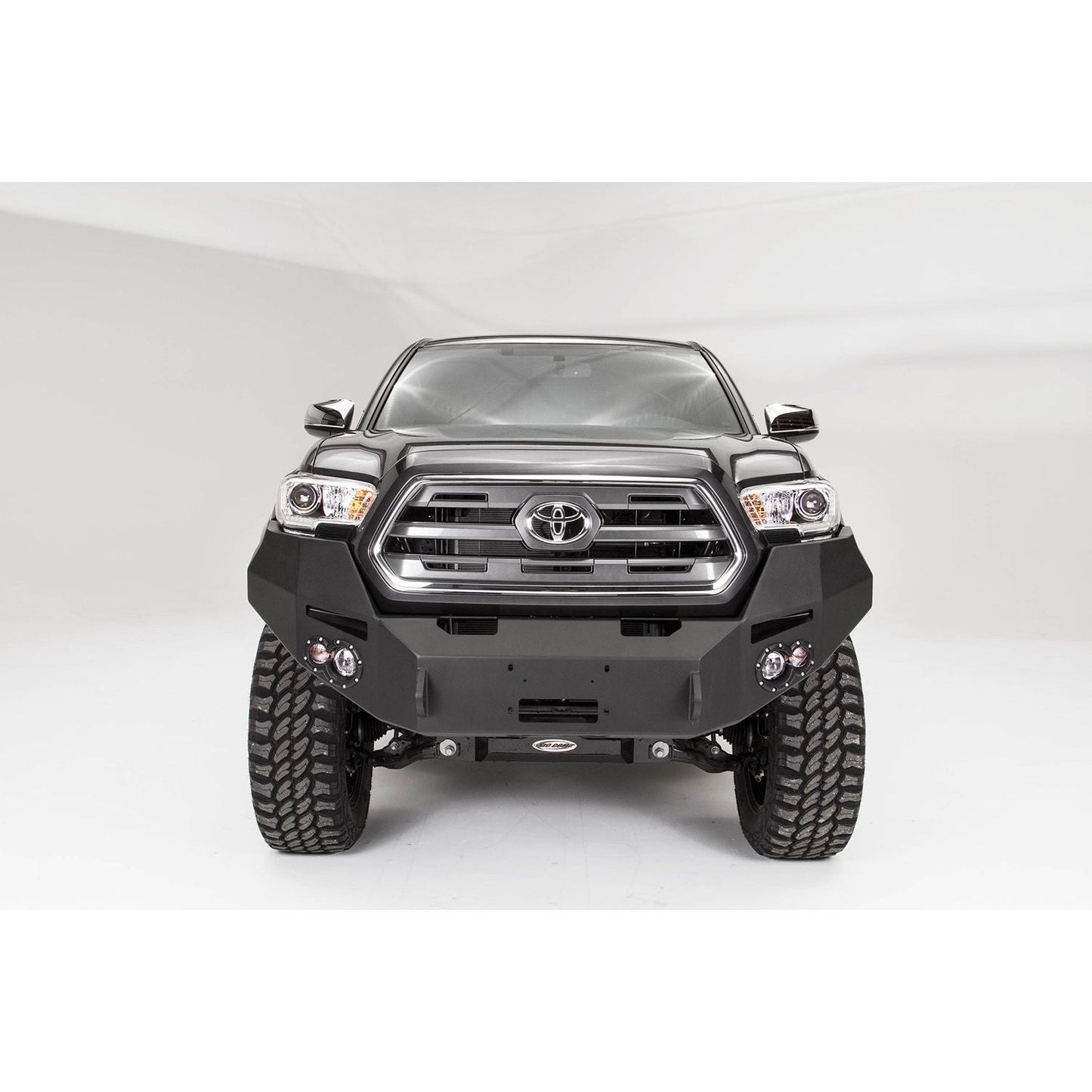 Fab Fours Premium Winch Front Bumper 2 Stage Black Powder Coated w/o Grill Guard l TT16-B3651-1