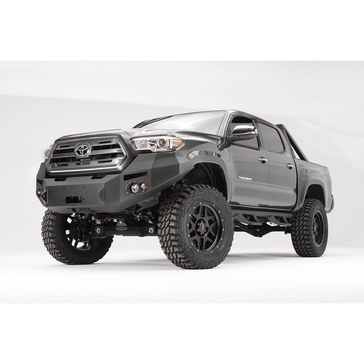 Fab Fours Premium Winch Front Bumper 2 Stage Black Powder Coated w/o Grill Guard l TT16-B3651-1
