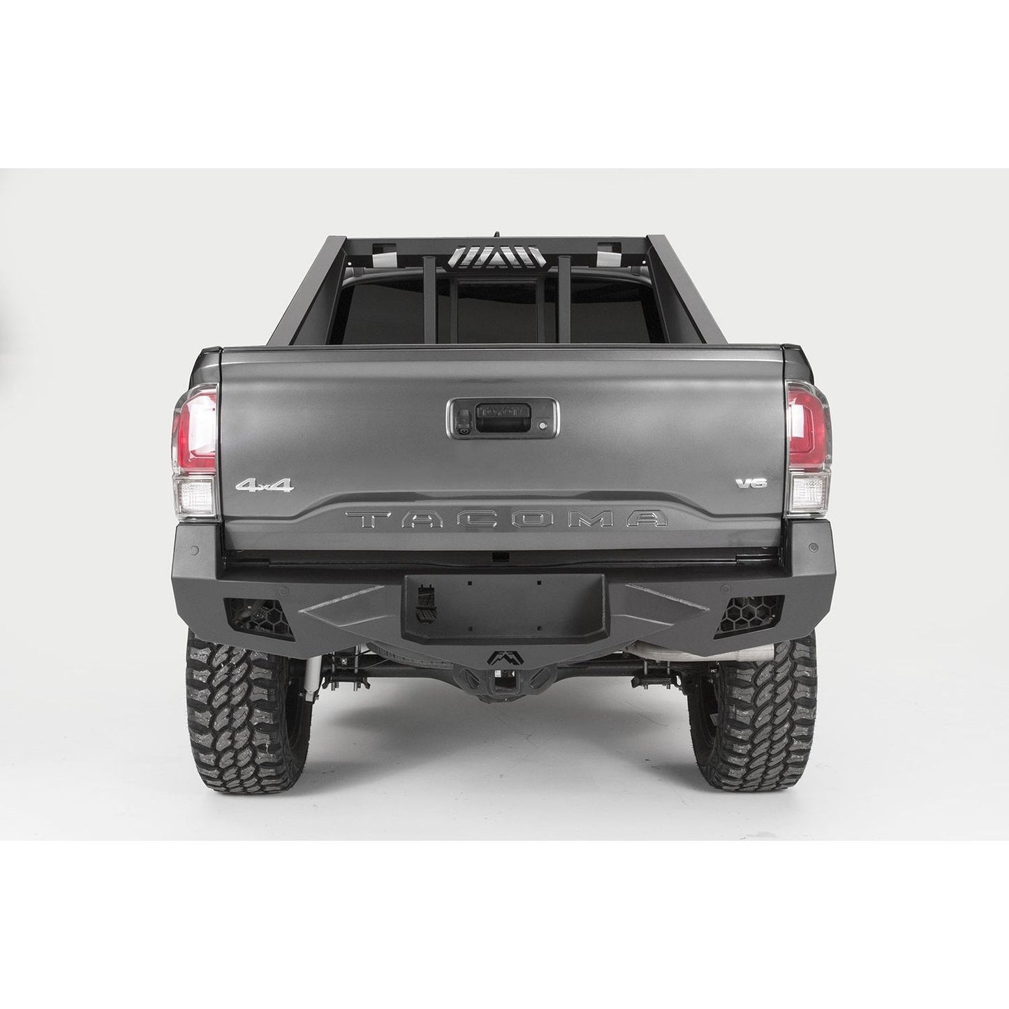 Fab Fours Vengeance Rear Bumper 2 Stage Black Powder Coated l TT16-E3651-1