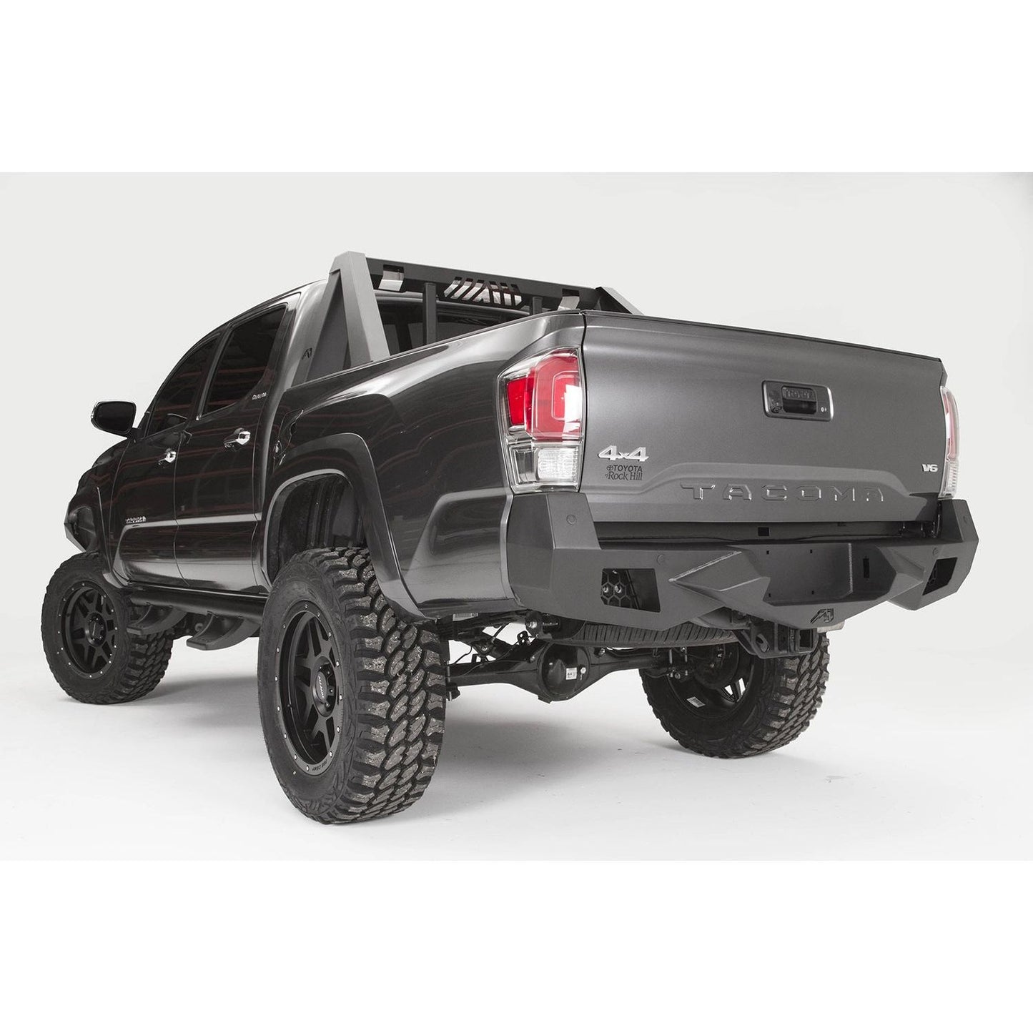 Fab Fours Vengeance Rear Bumper 2 Stage Black Powder Coated l TT16-E3651-1