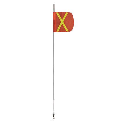 ENTHUZE|8Ft Quick Disconnect Spring Mount Fiberglass Whip |ACTENTWHIP8-W