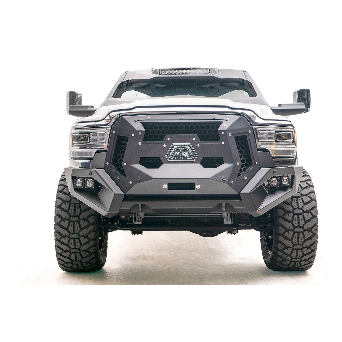 Fab Fours ViCowl 2 Stage Black Powder Coated Combines Roof Visor And Cowl l VC4400-1