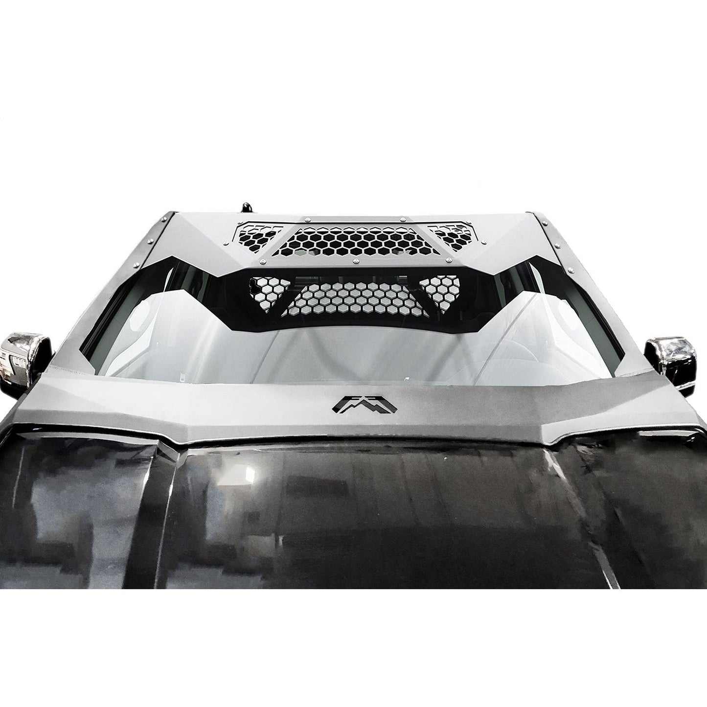 Fab Fours ViCowl 2 Stage Black Powder Coated Combines Roof Visor And Cowl l VC4500-1