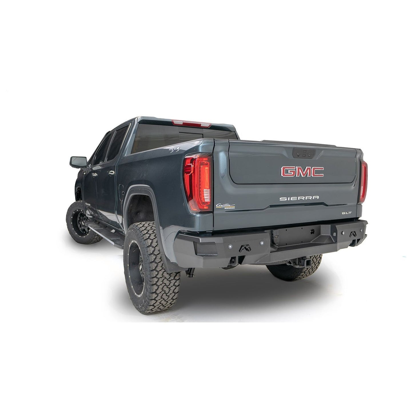 Fab Fours Premium Rear Bumper 2 Stage Black Powder Coat l CS19-W4050-1