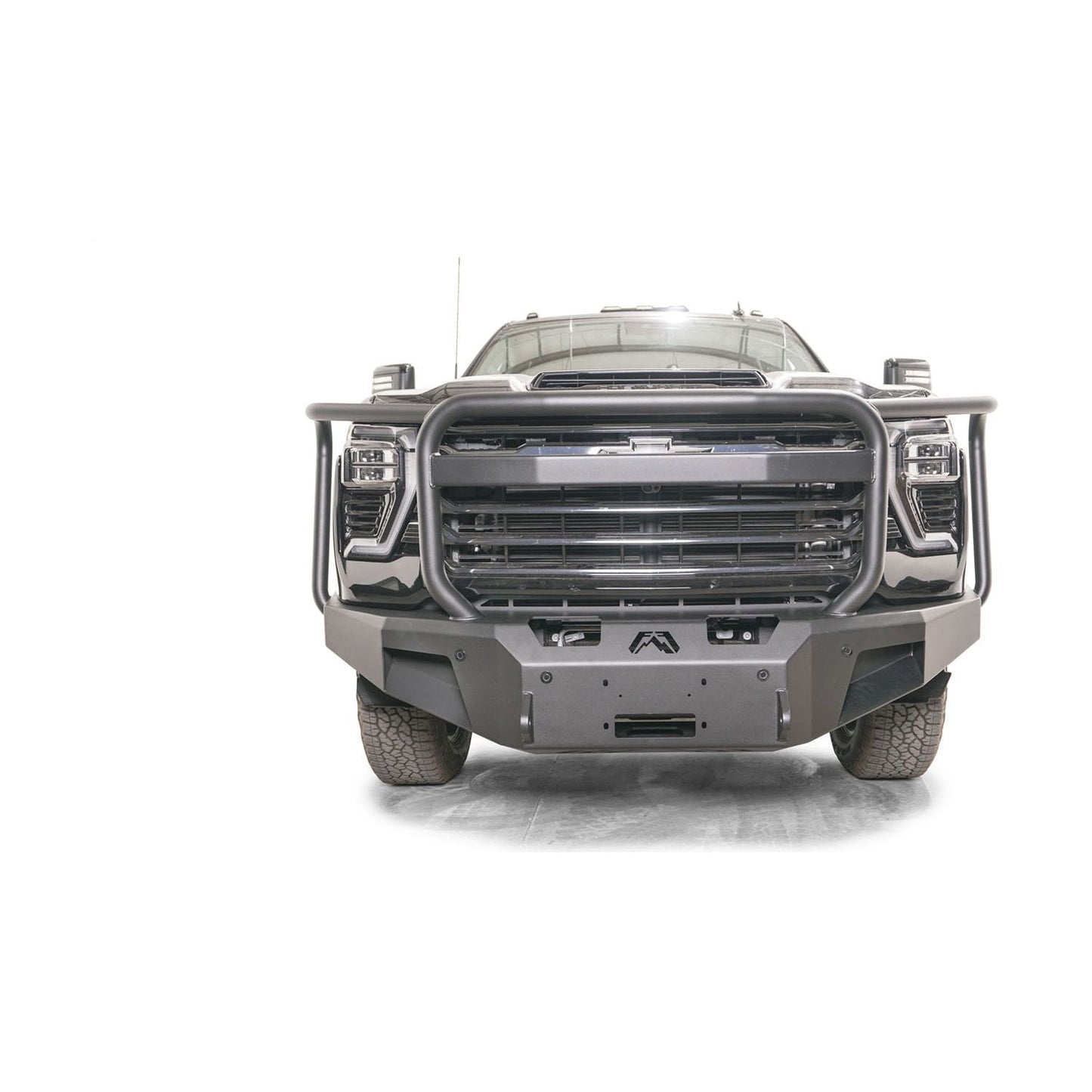 Fab Fours Premium Winch Front Bumper 2 Stage Black Powder Coated w/Full Guard l CH24-A6150-1